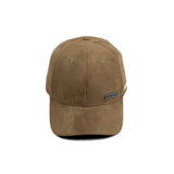 HEAD GEAR DARK BROWN STRUCTURED RUSTIC METAL PATCH CAP