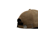 HEAD GEAR DARK BROWN STRUCTURED RUSTIC METAL PATCH CAP