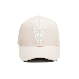 HEAD GEAR OFF-WHITE AND WHITE CONTRAST CANVAS CAP
