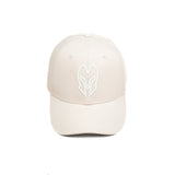 HEAD GEAR OFF-WHITE AND WHITE CONTRAST CANVAS CAP