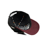 HEAD GEAR BARISHAL BLACK MAROON CAP