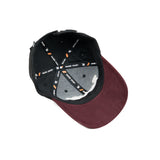HEAD GEAR BARISHAL BLACK MAROON CAP