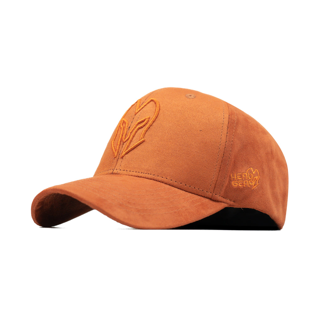 HEAD GEAR ORANGE SUPER SUEDE CAP