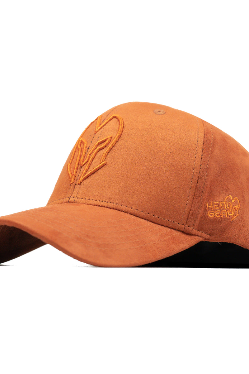 HEAD GEAR ORANGE SUPER SUEDE CAP