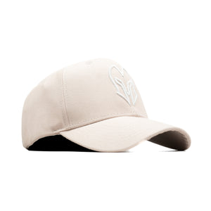 HEAD GEAR OFF-WHITE AND WHITE CONTRAST CANVAS CAP