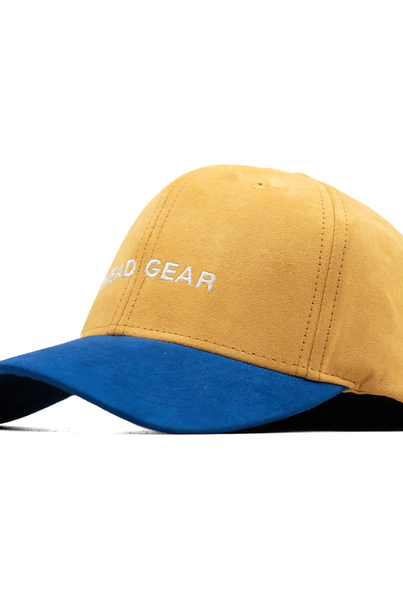 HEAD GEAR YELLOW BLUE DUAL TONE CAP