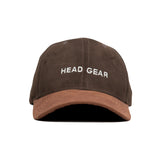 HEAD GEAR DARK CHOCOLATE BROWN DUAL TONE CAP