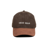 HEAD GEAR DARK CHOCOLATE BROWN DUAL TONE CAP