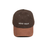 HEAD GEAR DARK CHOCOLATE BROWN DUAL TONE CAP