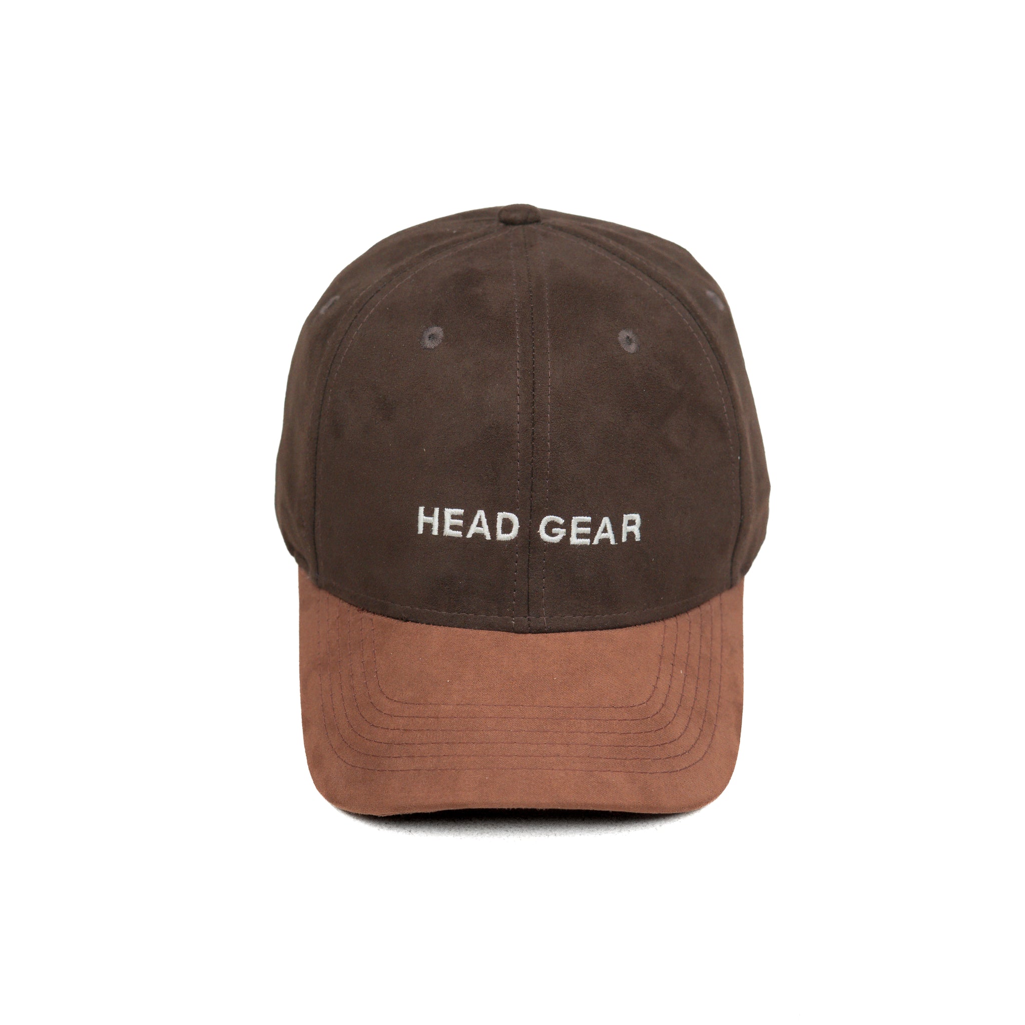 HEAD GEAR DARK CHOCOLATE BROWN DUAL TONE CAP