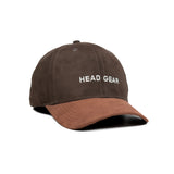 HEAD GEAR DARK CHOCOLATE BROWN DUAL TONE CAP