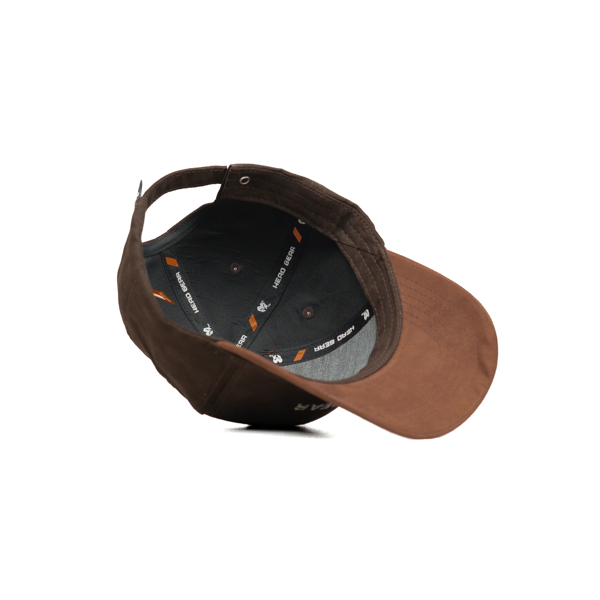 HEAD GEAR DARK CHOCOLATE BROWN DUAL TONE CAP
