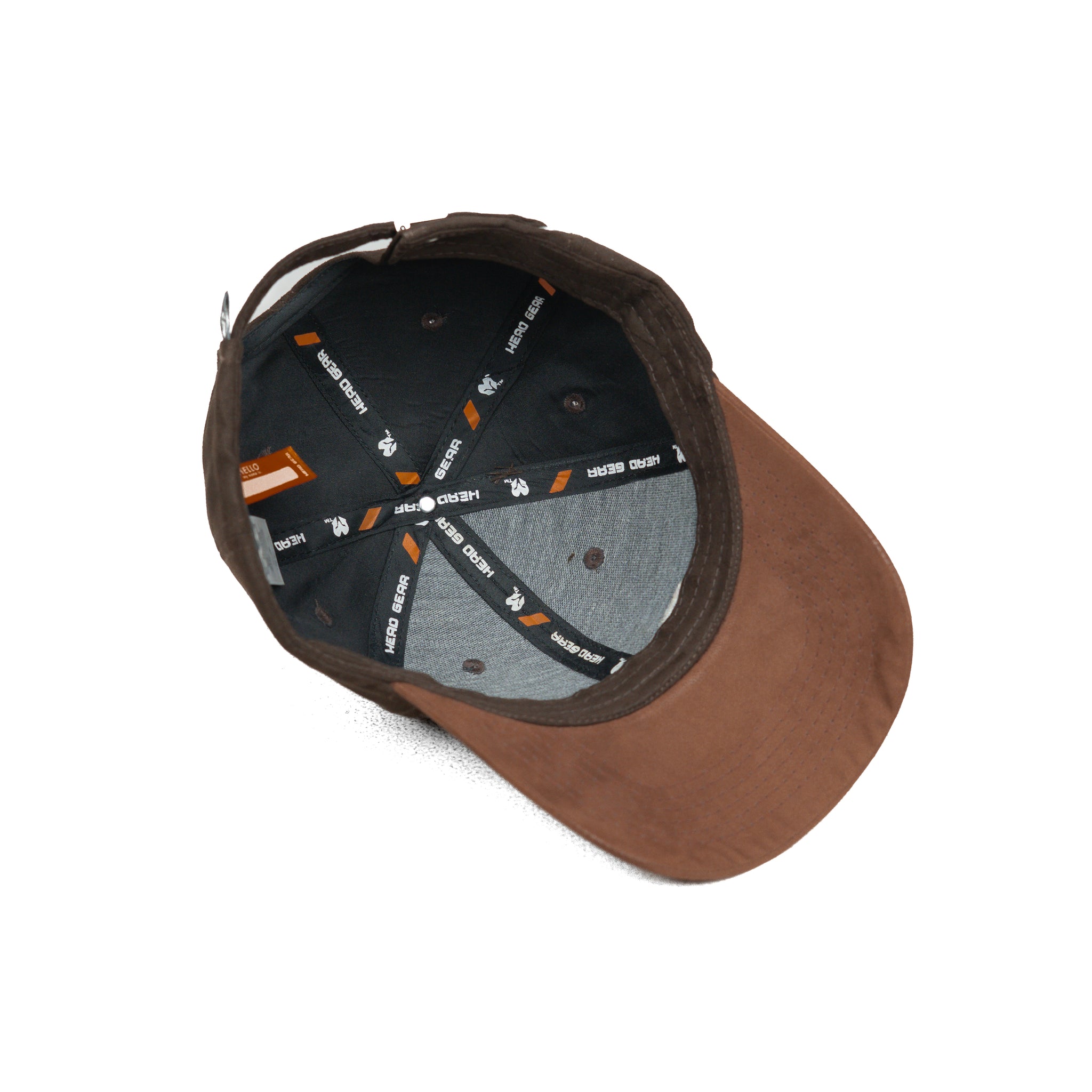 HEAD GEAR DARK CHOCOLATE BROWN DUAL TONE CAP