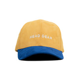 HEAD GEAR YELLOW BLUE DUAL TONE CAP