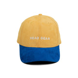 HEAD GEAR YELLOW BLUE DUAL TONE CAP