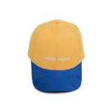 HEAD GEAR YELLOW BLUE DUAL TONE CAP