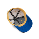 HEAD GEAR YELLOW BLUE DUAL TONE CAP