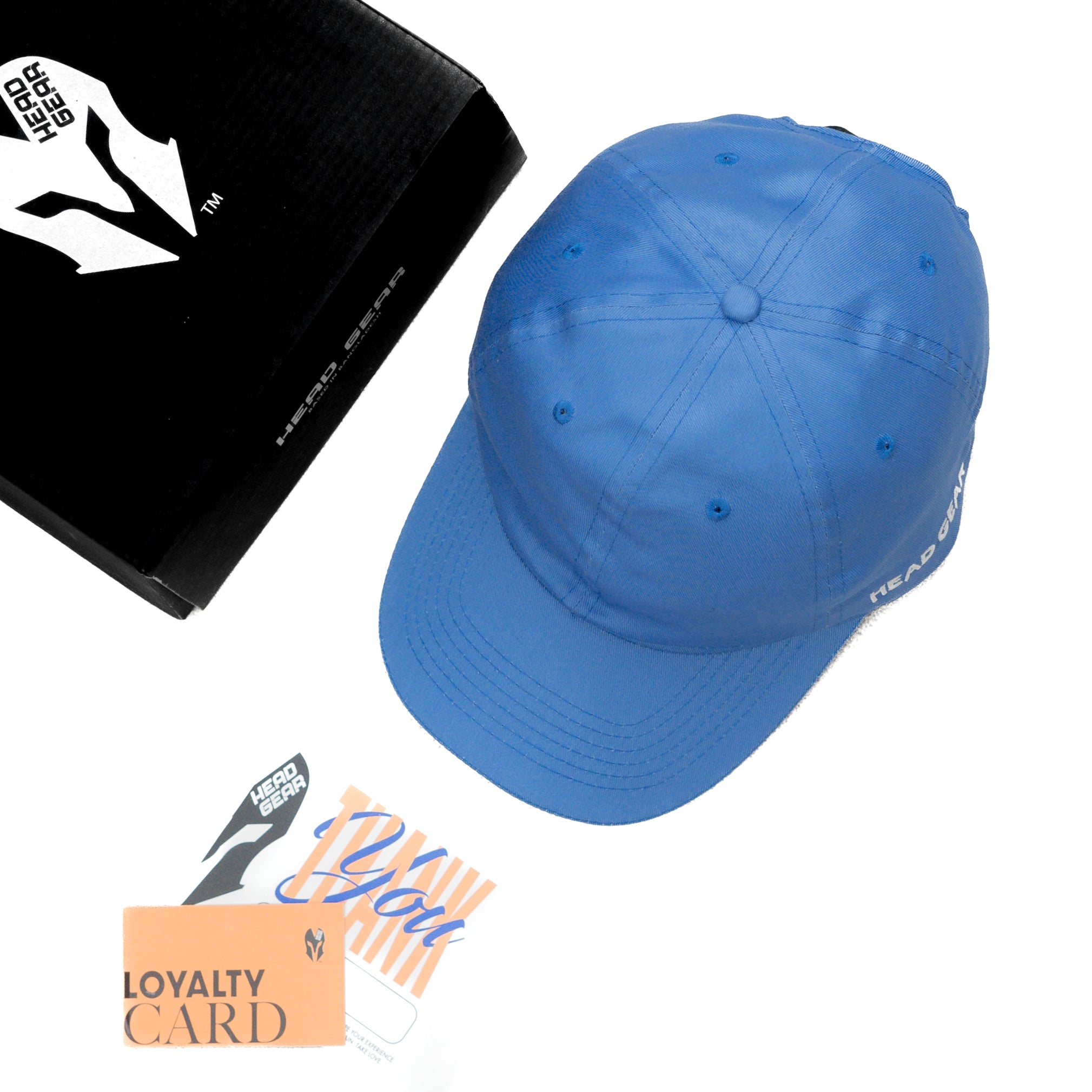 HEAD GEAR SKY BLUE WITH WHITE SANDWICH CAP