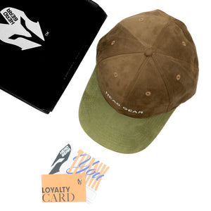 HEAD GEAR BROWN OLIVE DUAL TONE CAP