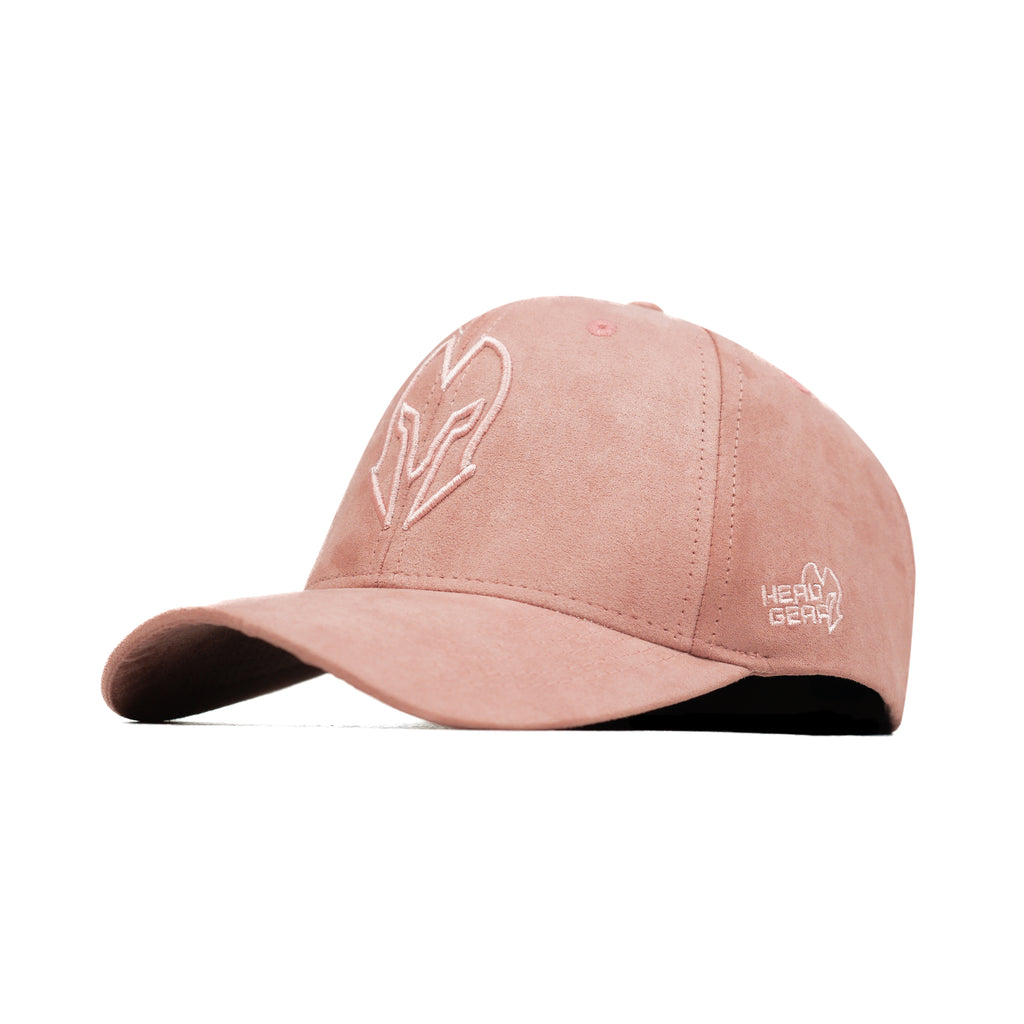 HEAD GEAR BABY PINK SUPER SUEDE CAP