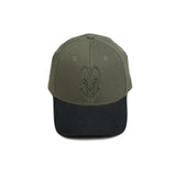HEAD GEAR LOGO OLIVE AND BLACK DUAL TONE CAP