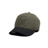HEAD GEAR LOGO OLIVE AND BLACK DUAL TONE CAP