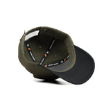HEAD GEAR LOGO OLIVE AND BLACK DUAL TONE CAP