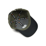 HEAD GEAR LOGO OLIVE AND BLACK DUAL TONE CAP