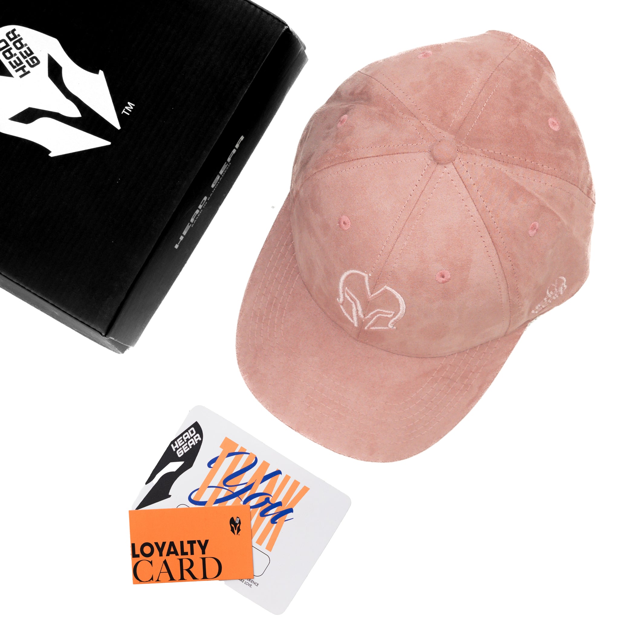 HEAD GEAR BABY PINK SUPER SUEDE CAP