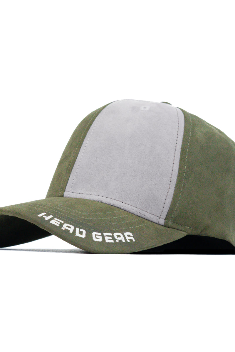 HEAD GEAR MISMATCHED OLIVE AND GREY CAP