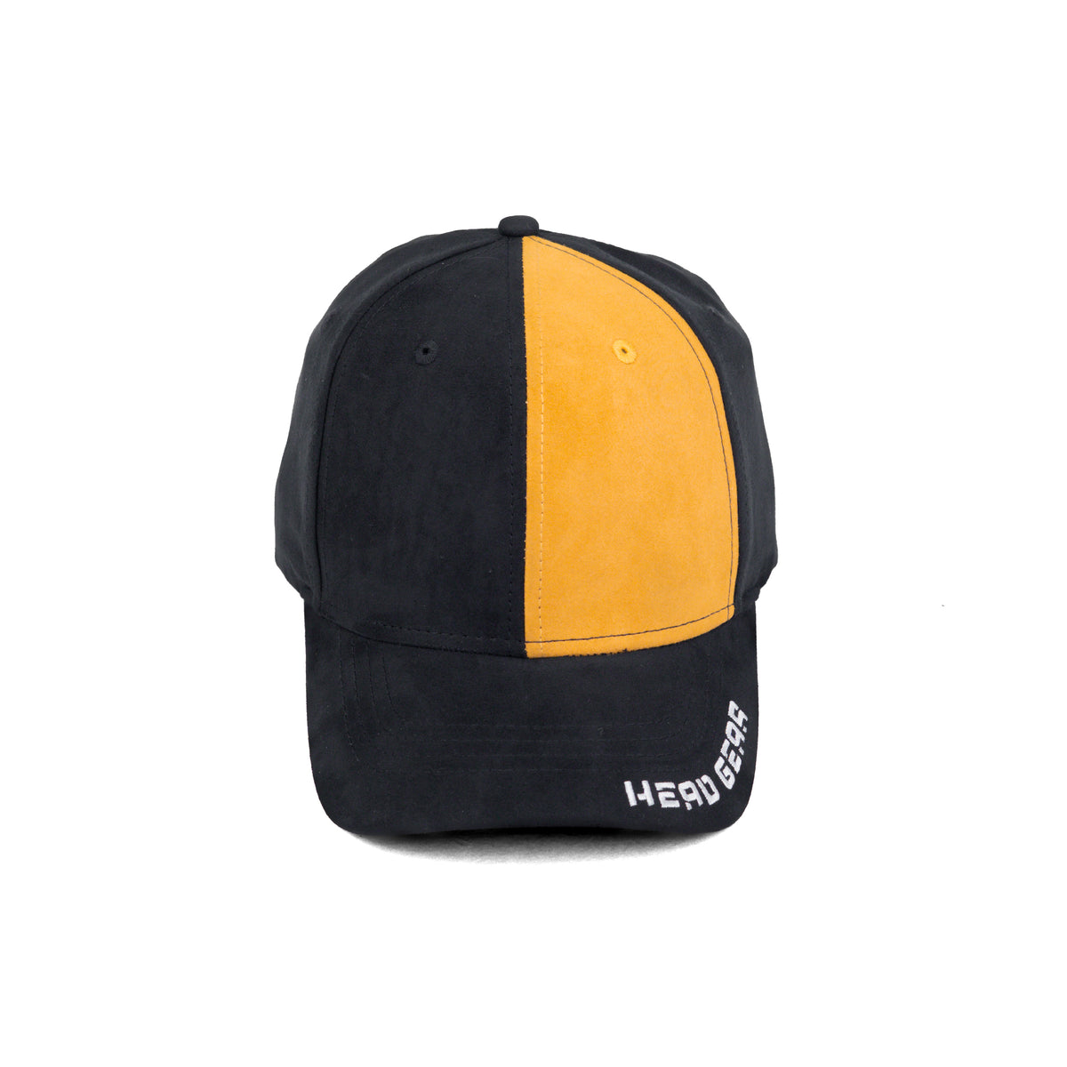 HEAD GEAR MISMATCHED BLACK AND YELLOW CAP