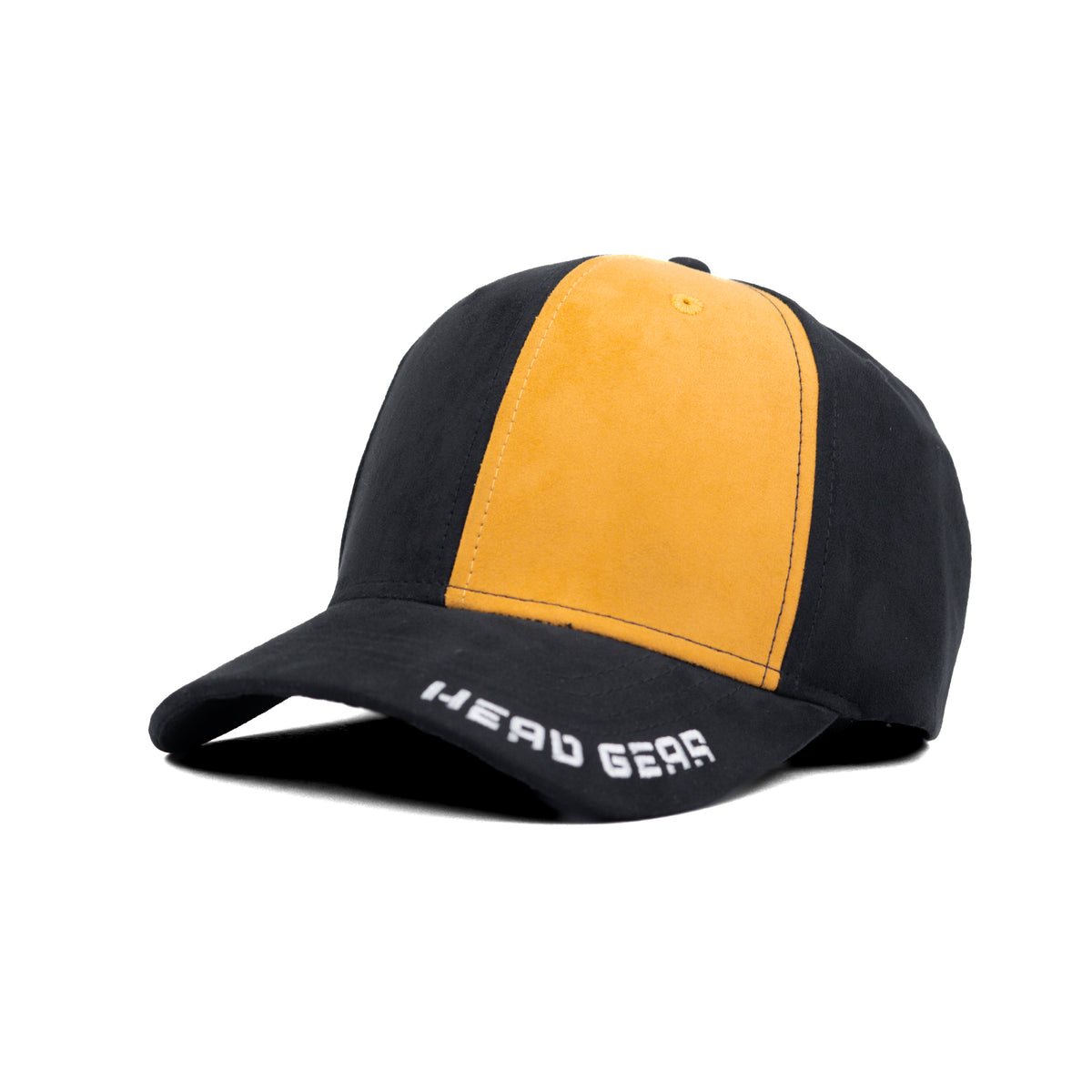 HEAD GEAR MISMATCHED BLACK AND YELLOW CAP