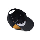 HEAD GEAR MISMATCHED BLACK AND YELLOW CAP