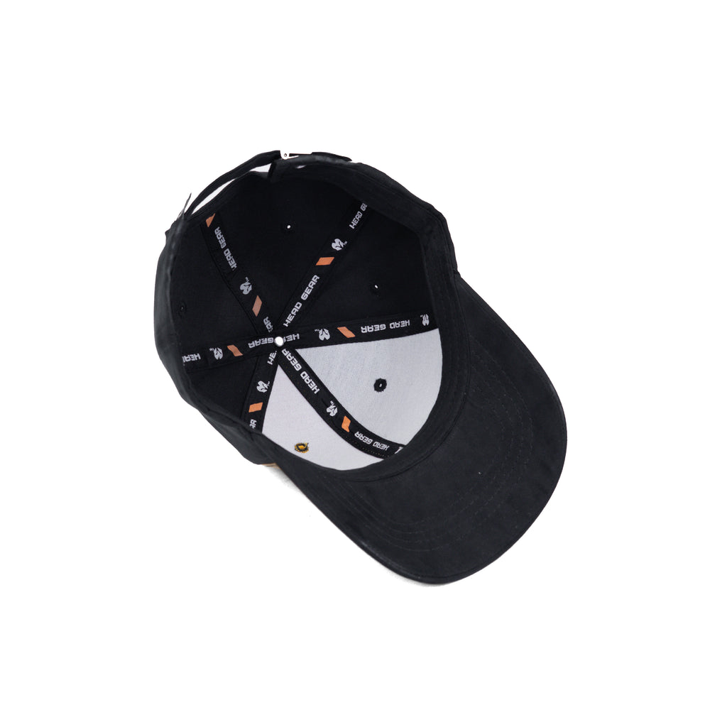 HEAD GEAR MISMATCHED BLACK AND YELLOW CAP