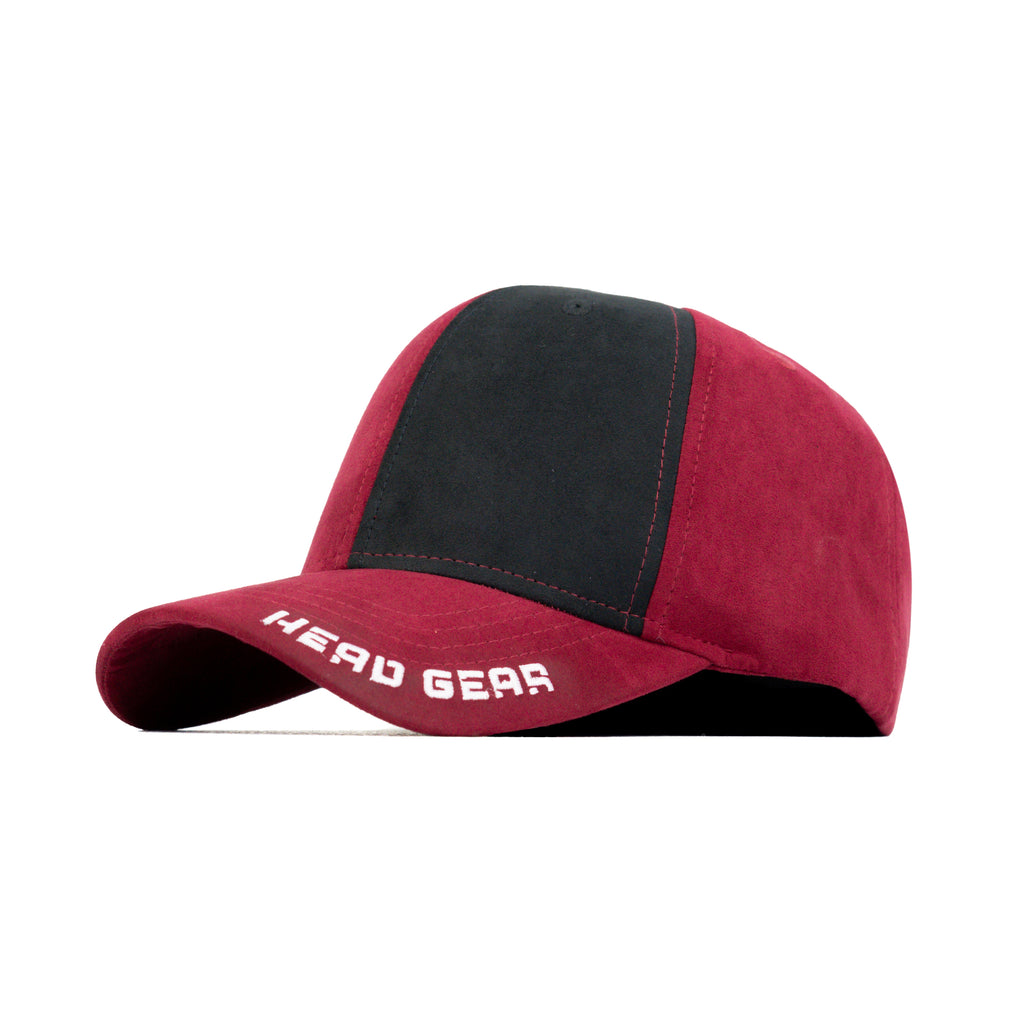 HEAD GEAR MISMATCHED RED AND BLACK CAP