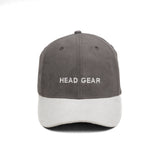 HEAD GEAR GREY WHITE DUAL TONE CAP