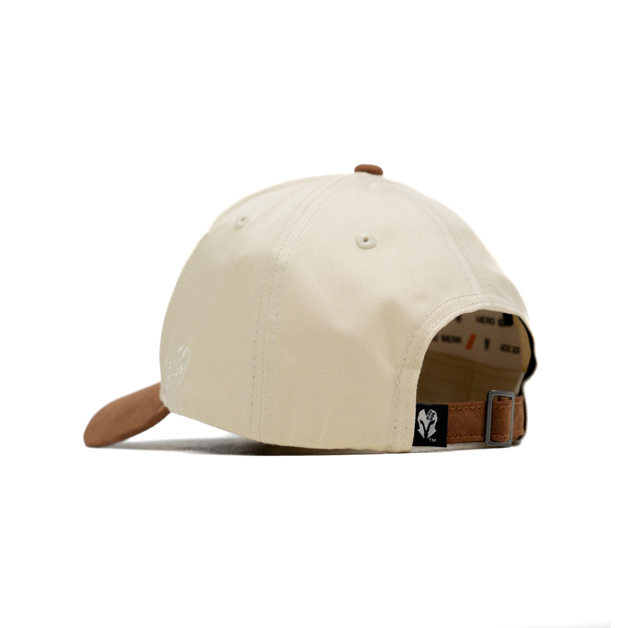 HEAD GEAR OFF WHITE AND BROWN STRUCTURED CAP