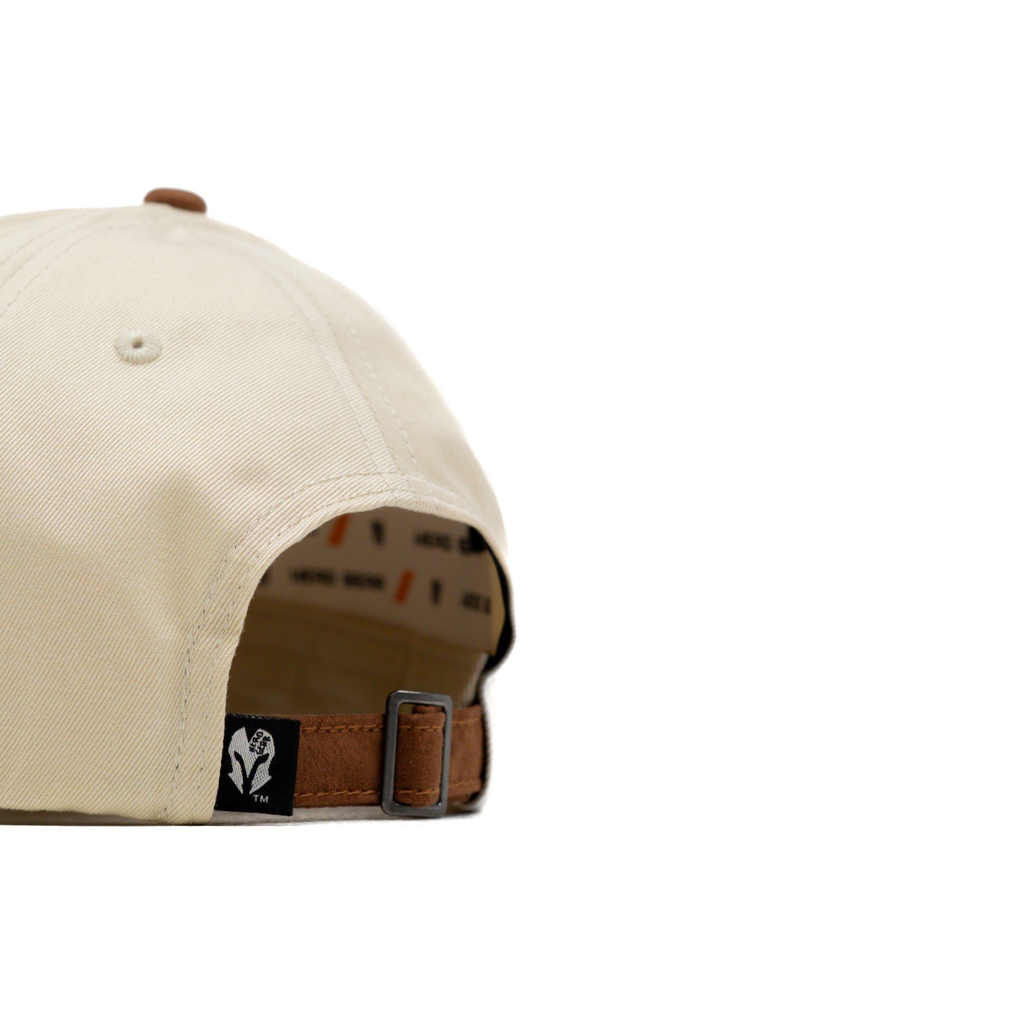 HEAD GEAR OFF WHITE AND BROWN STRUCTURED CAP