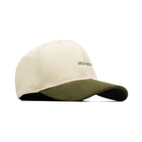 HEAD GEAR OFF WHITE AND OLIVE STRUCTURED CAP