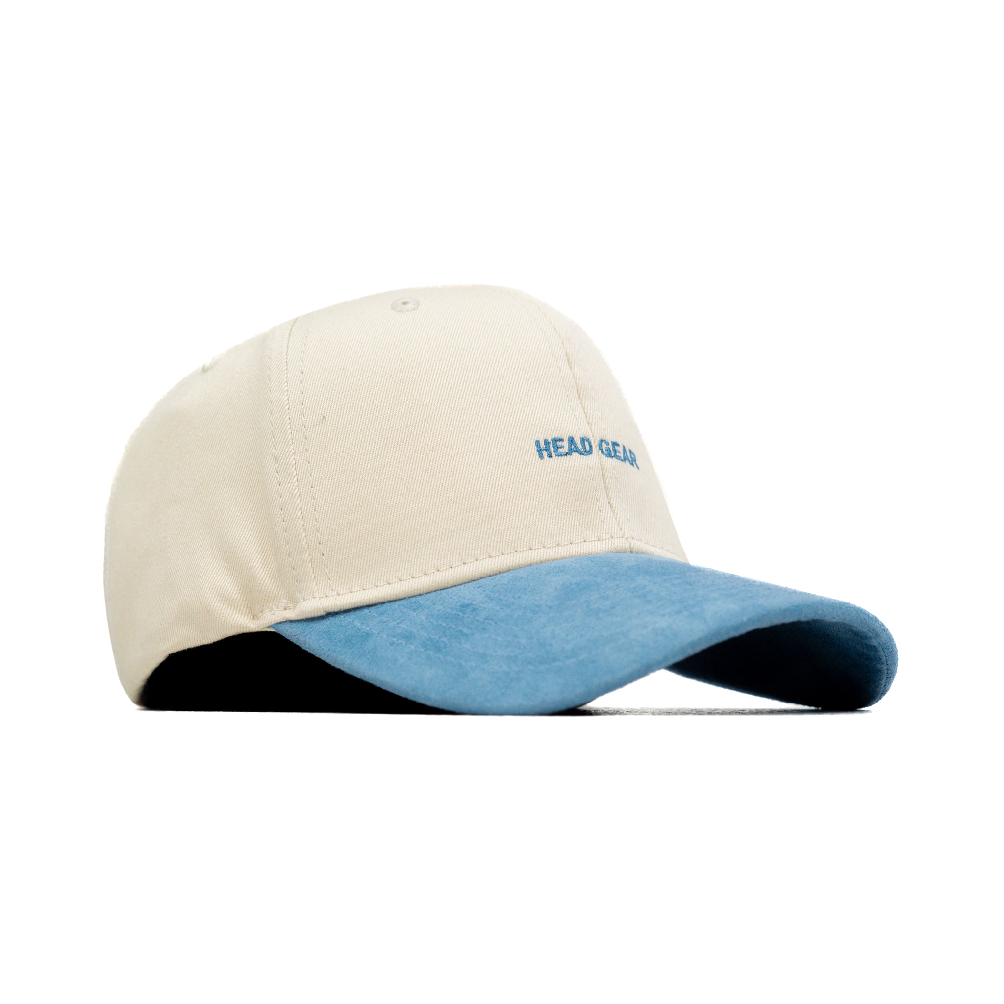 HEAD GEAR OFF WHITE AND SKY BLUE STRUCTURED CAP