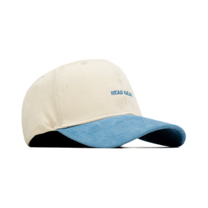 HEAD GEAR OFF WHITE AND SKY BLUE STRUCTURED CAP