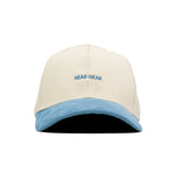 HEAD GEAR OFF WHITE AND SKY BLUE STRUCTURED CAP