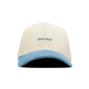 HEAD GEAR OFF WHITE AND SKY BLUE STRUCTURED CAP