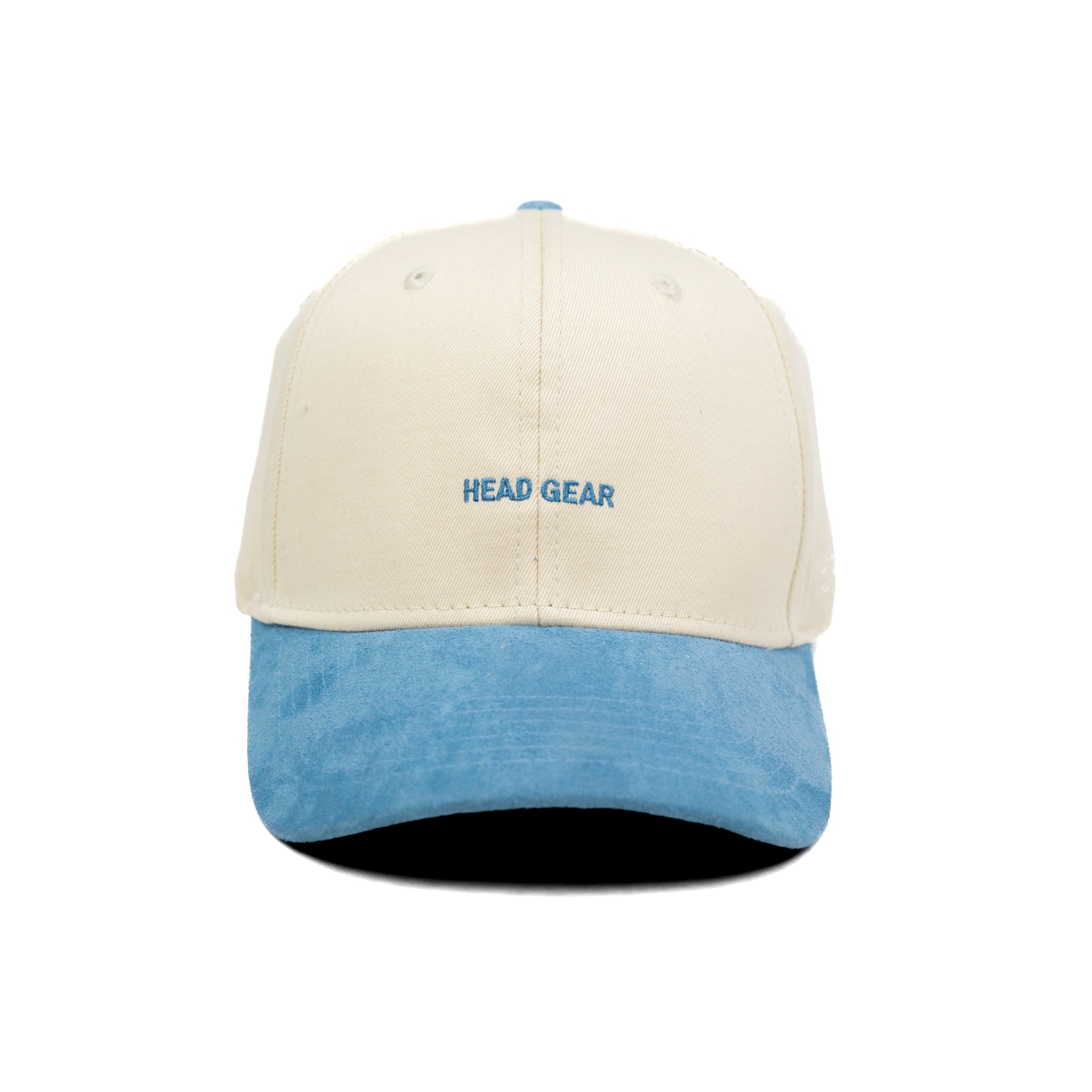 HEAD GEAR OFF WHITE AND SKY BLUE STRUCTURED CAP