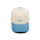HEAD GEAR OFF WHITE AND SKY BLUE STRUCTURED CAP