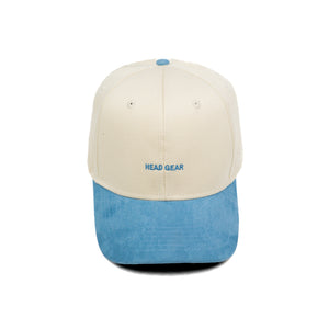 HEAD GEAR OFF WHITE AND SKY BLUE STRUCTURED CAP