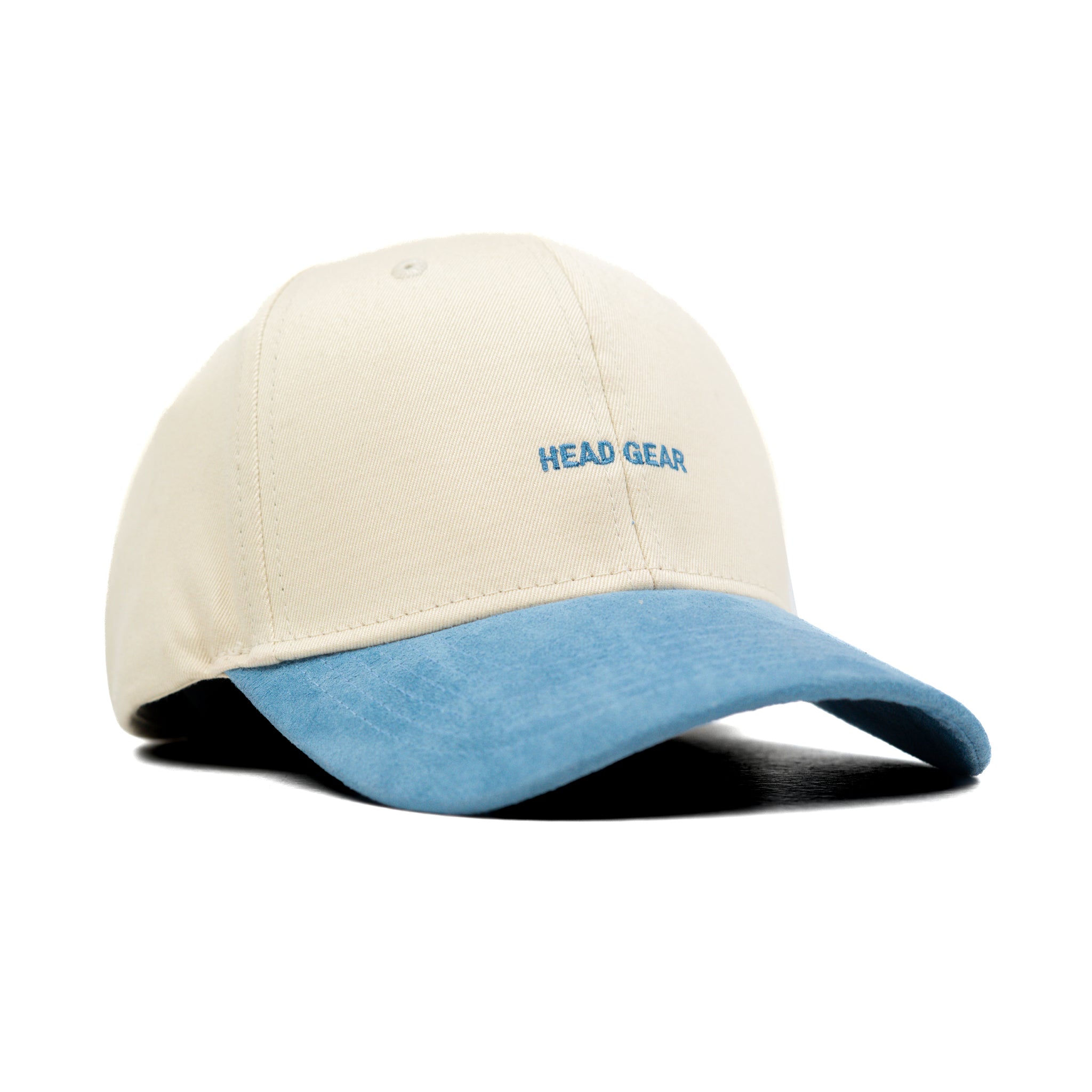 HEAD GEAR OFF WHITE AND SKY BLUE STRUCTURED CAP