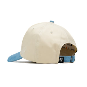 HEAD GEAR OFF WHITE AND SKY BLUE STRUCTURED CAP