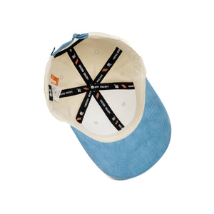 HEAD GEAR OFF WHITE AND SKY BLUE STRUCTURED CAP