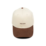 HEAD GEAR OFF WHITE AND CHOCOLATE STRUCTURED CAP